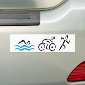 Triathlon バンパーステッカー (車上)