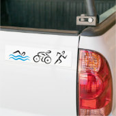 Triathlon バンパーステッカー (トラック上)