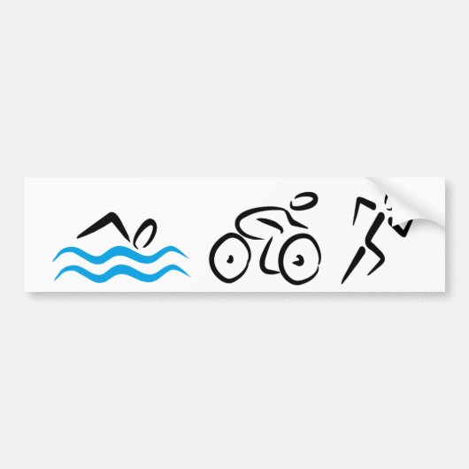 Triathlon バンパーステッカー (正面)