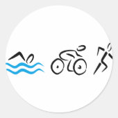 Triathlon ラウンドシール (正面)