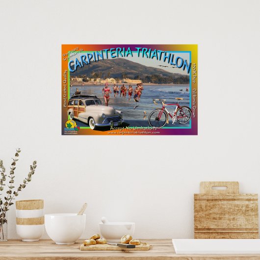 triathlon 2010 flattened image1 ポスター (キッチン)