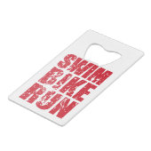 Triathlon cool design クレジットカード栓抜き (正面アングル)