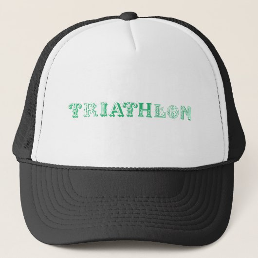 Triathlon cool logo for all sport lovers キャップ (正面)