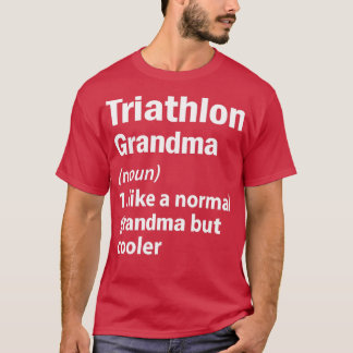 Triathlon grandma tシャツ