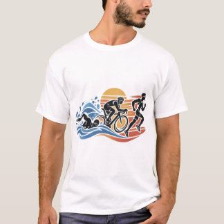 Triathlon T-Shirt – Schwimmen Radfahren Laufen Tシャツ