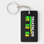 Triathlon Transcendence：水泳、バイク、成功走 キーホルダー (正面)