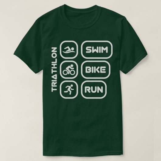 Triathlon triathlete sports gift 8 tシャツ (デザイン正面)