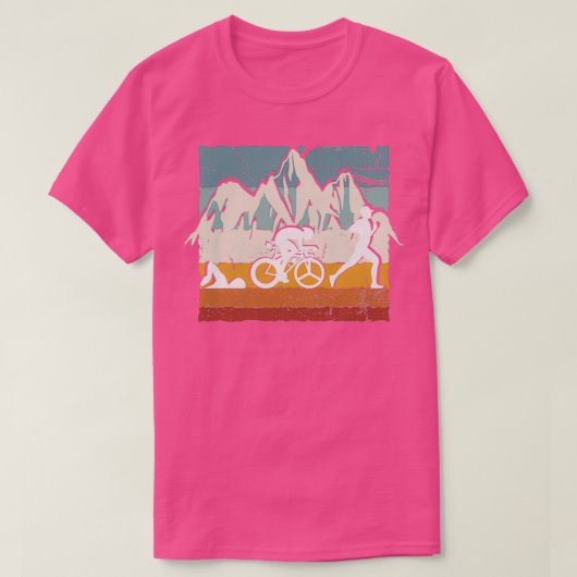 Triathlon wonderful nature tシャツ (デザイン正面)