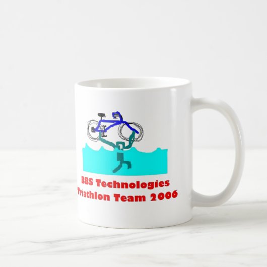 TriathlonTeamのコーヒー・マグ コーヒーマグカップ (右)