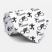 Triatholon -水泳のサイクリングを走ること ネクタイ (ロール)