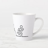 Triatlon. Zwemmen, wielrennen en hardlopen. カフェラテマグ (右)