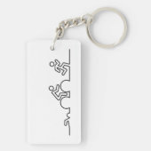 Triatlon. Zwemmen, wielrennen en hardlopen. キーホルダー (裏面)