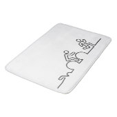 Triatlon. Zwemmen, wielrennen en hardlopen. バスマット (アングル)