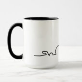 Triatlon. Zwemmen, wielrennen en hardlopen. マグカップ (左)