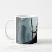 Tribal Amazon Queen Mug – Ancient Warrior Fantasy  コーヒーマグカップ (左)