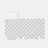 Tribal angular gray white you gift box感謝していを選択する フェイバーボックス (折り畳みなし)