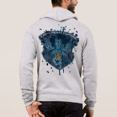 Tribal Armor Dragon Paint Splotch Design Hoodie パーカ (裏面)
