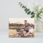 TRIBAL ARROWS PATTERN PHOTO日付はがきを保存 案内ポストカード (スタンド正面)