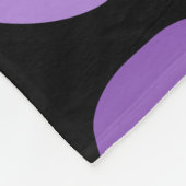 Tribal Art Rock Pattern Black Purple フリースブランケット (角)