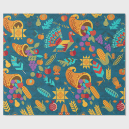 Tribal Art Thanksgiving ラッピングペーパー