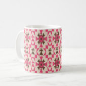 Tribal aztec abstract seamless pattern コーヒーマグカップ (正面左)