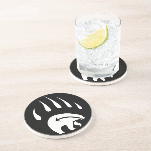 Tribal Bear Art Coasters Bear Claw Drink Coaster コースター (側面)