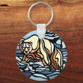 Tribal Bear Art Key Chain First Nations Bear Gives キーホルダー (正面)