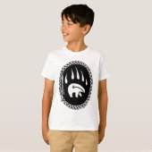 Tribal Bear Art Kids T-shirt Bear Claw Kids Tees Tシャツ (正面フル)
