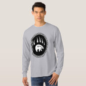 Tribal Bear Art Shirt Bear Claw Men's T Shirts Tシャツ (正面フル)