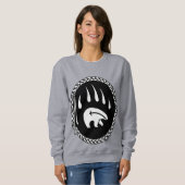 Tribal Bear Art Sweatshirt Bear Claw Sweatshirts スウェットシャツ (正面フル)