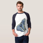 Tribal Bear Art Womens Jersey Polar Bear Shirts Tシャツ (正面フル)