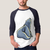 Tribal Bear Art Womens Jersey Polar Bear Shirts Tシャツ (正面)