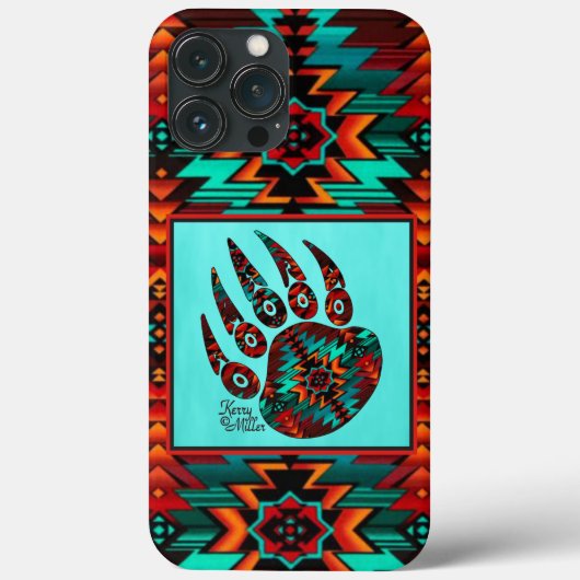 Tribal Bear PawケースメイトiPhoneケース Case-Mate iPhoneケース (裏面)