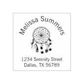 Tribal Bohoドリームキャッチャーのアーチアドレス ラバースタンプ (インプリント)