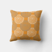 Tribal Circle Pattern Throw Pillow クッション (裏面)