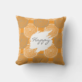 Tribal Circle Pattern Throw Pillow クッション
