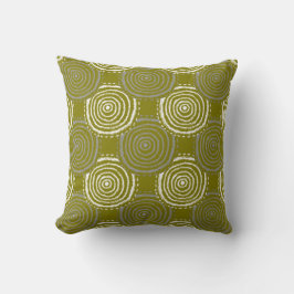 Tribal Circle Pattern Throw Pillow クッション