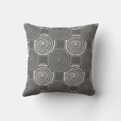 Tribal Circle Pattern Throw Pillow クッション (裏面)