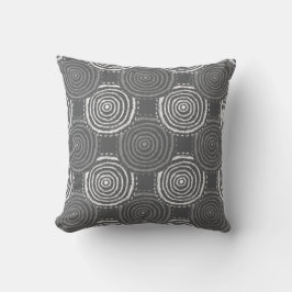 Tribal Circle Pattern Throw Pillow クッション