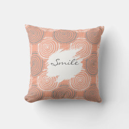 Tribal Circle Pattern Throw Pillow クッション