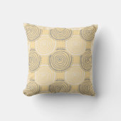 Tribal Circle Pattern Throw Pillow クッション (正面)
