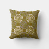 Tribal Circle Pattern Throw Pillow クッション (正面)