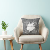 Tribal Circle Pattern Throw Pillow クッション (椅子)