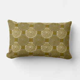 Tribal Circle Pattern Throw Pillow ランバークッション