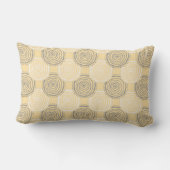 Tribal Circle Pattern Throw Pillow ランバークッション (裏面)