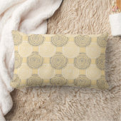 Tribal Circle Pattern Throw Pillow ランバークッション (ブランケット)