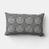 Tribal Circle Pattern Throw Pillow ランバークッション (裏面)