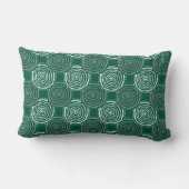 Tribal Circle Pattern Throw Pillow ランバークッション (裏面)