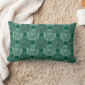 Tribal Circle Pattern Throw Pillow ランバークッション (ブランケット)