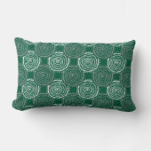 Tribal Circle Pattern Throw Pillow ランバークッション (正面)